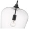 Z-Lite Joliet 1 Light Pendant, Matte Black & Clear 473P12-MB - alternate 7